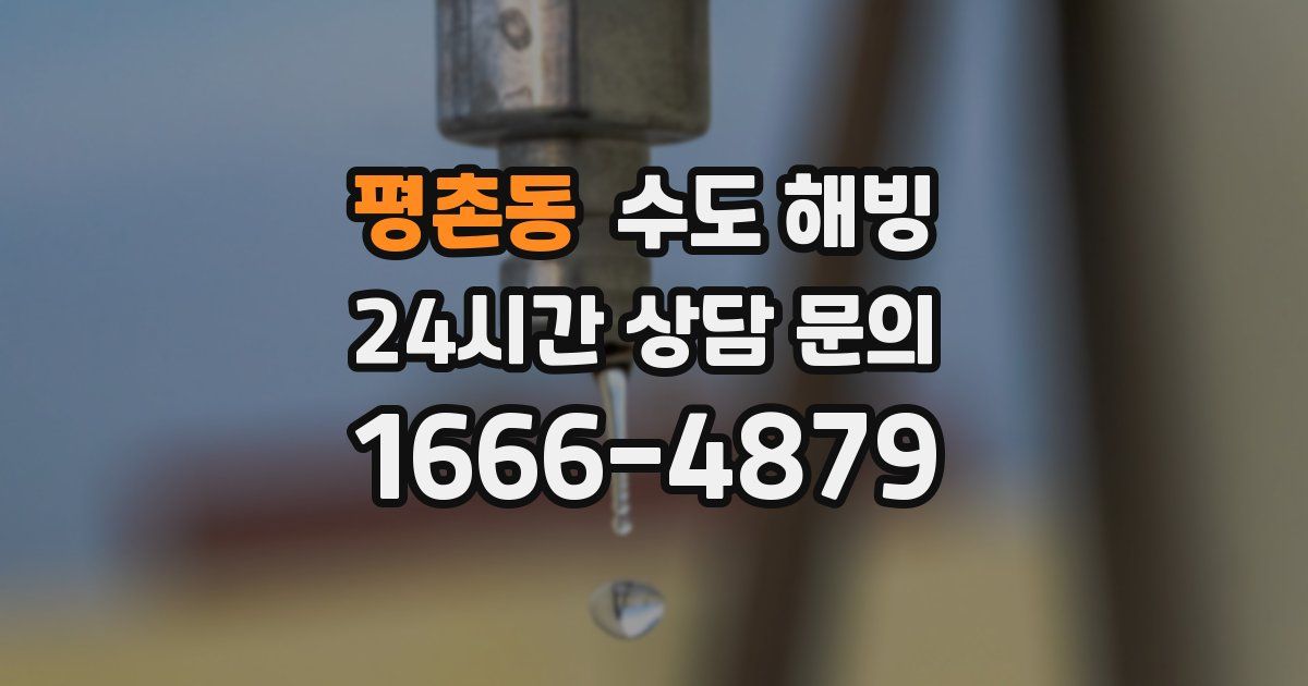 평촌동 수도 해빙