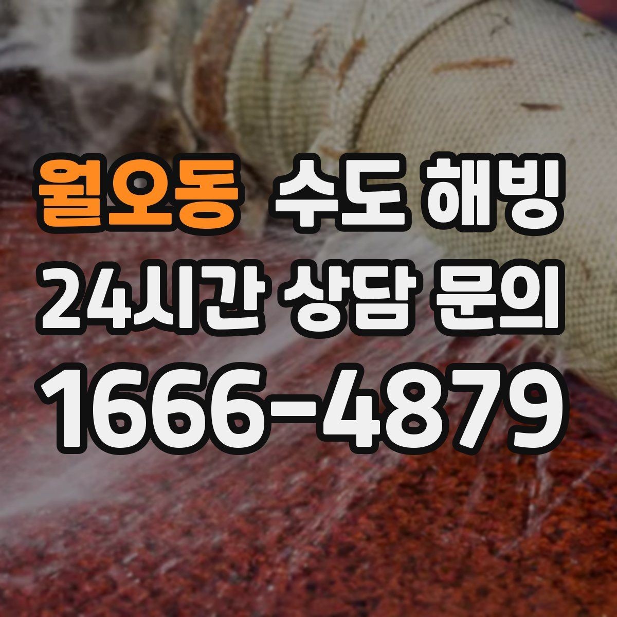 월오동 수도 해빙 아침에 갑자기 물이 안 나오면 당황하지 마세요
