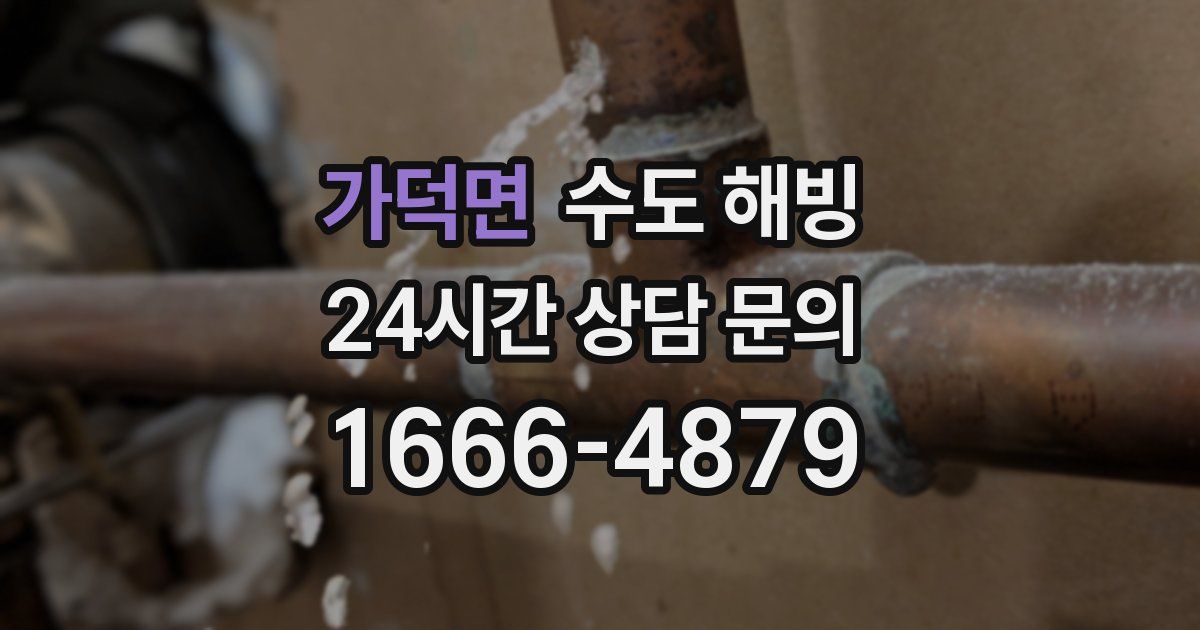 가덕면 수도 해빙