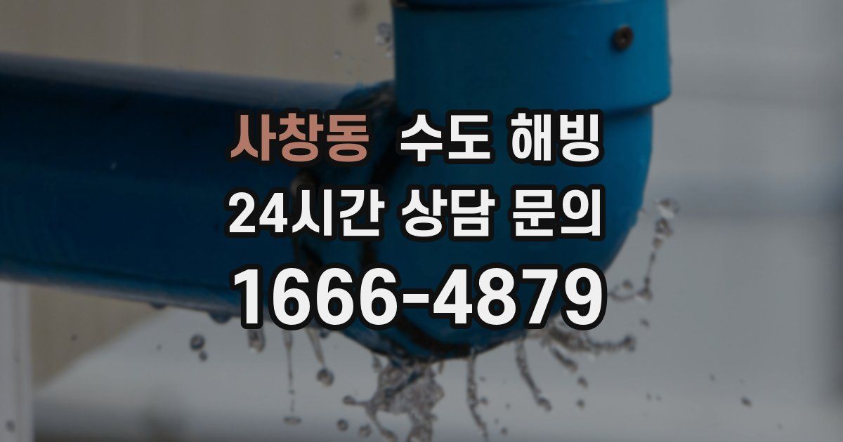 사창동 수도 해빙