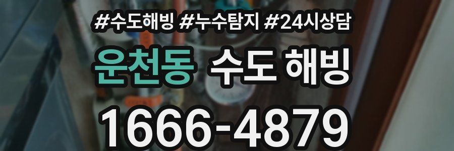 운천동 수도 해빙