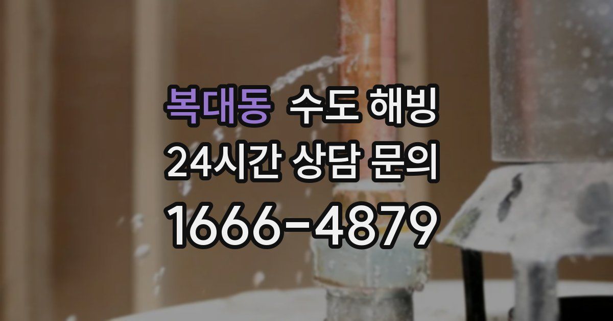 복대동 수도 해빙