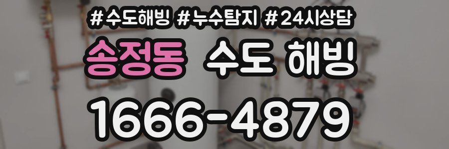 송정동 수도 해빙