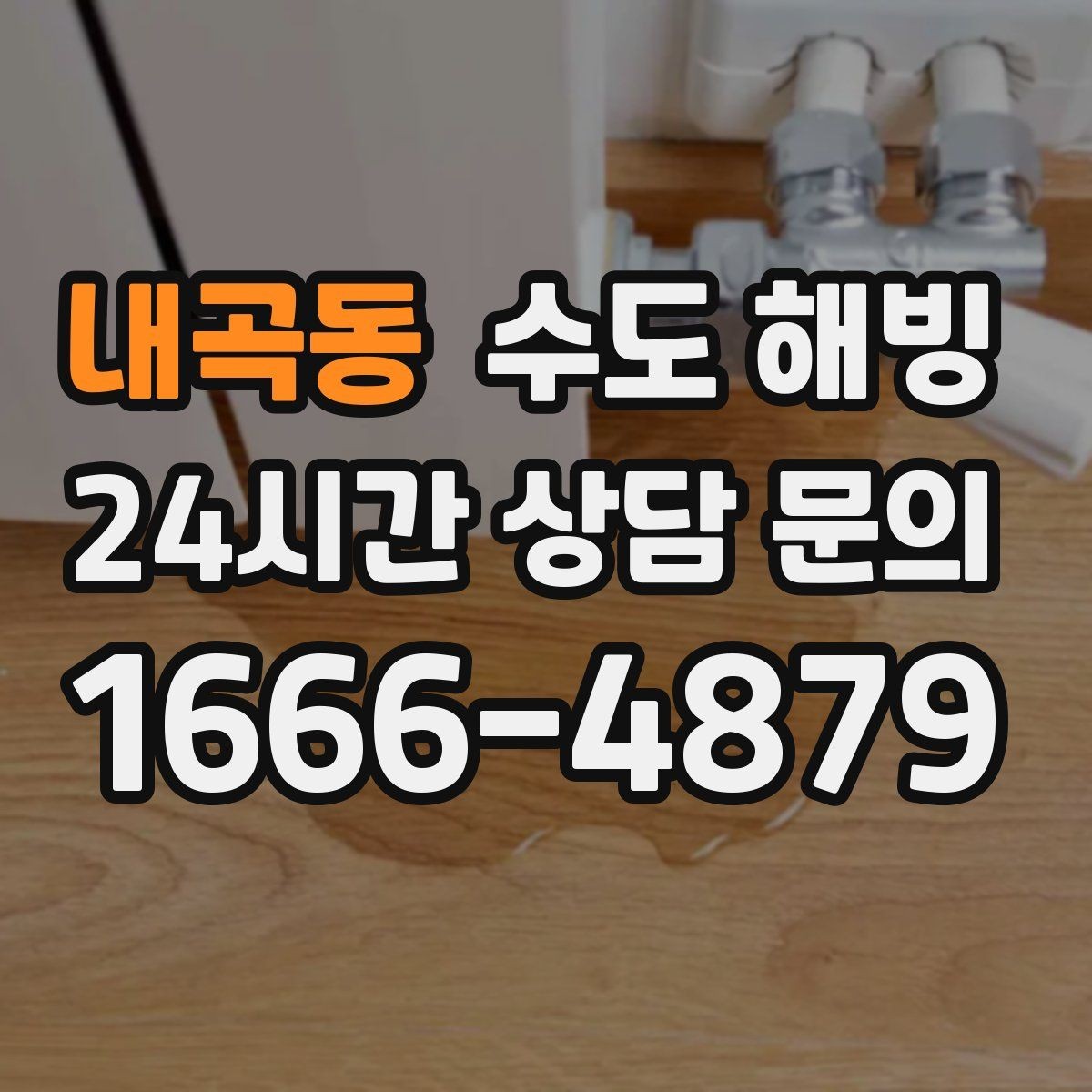 내곡동 수도 해빙 차가운 구간을 따라가면 막힌 지점이 보입니다