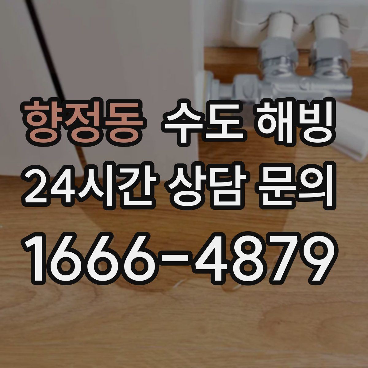 향정동 수도 해빙 후 녹물처럼 보일 때 대처 방법