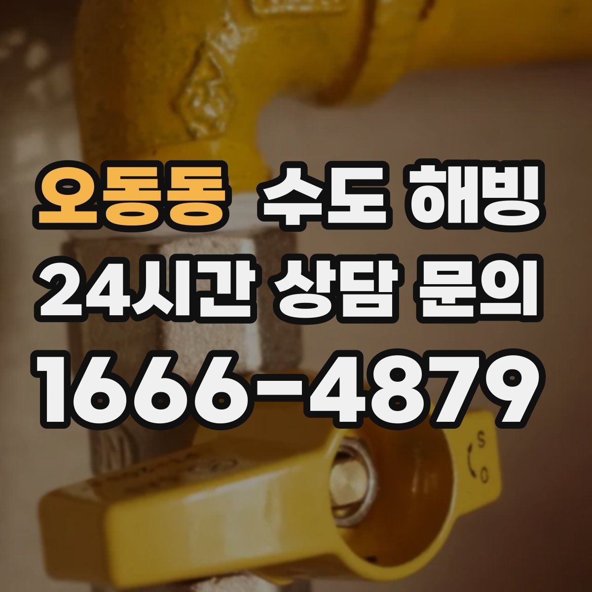 오동동 수도 해빙 온수 쪽만 얼기 쉬운 구간은 어디일까
