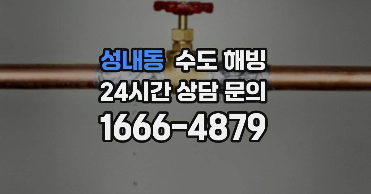 성내동 수도 해빙