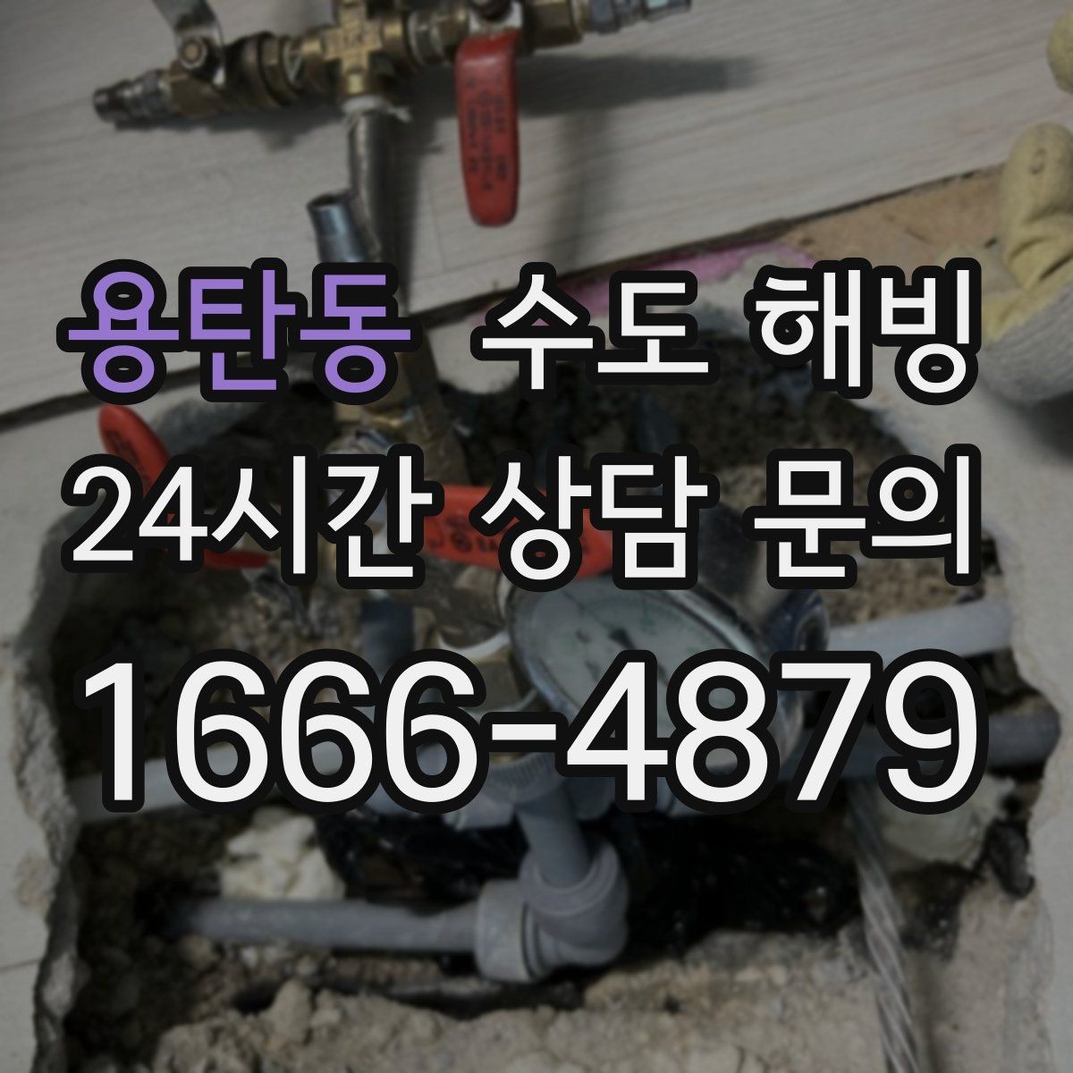 용탄동 수도 해빙 급수 라인 결빙과 온수 라인 결빙 차이
