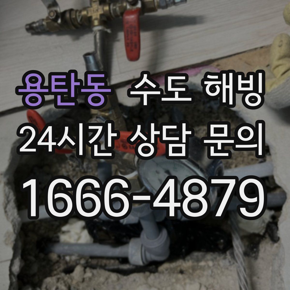 용탄동 수도 해빙