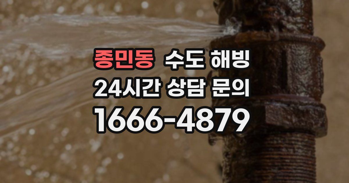 종민동 수도 해빙