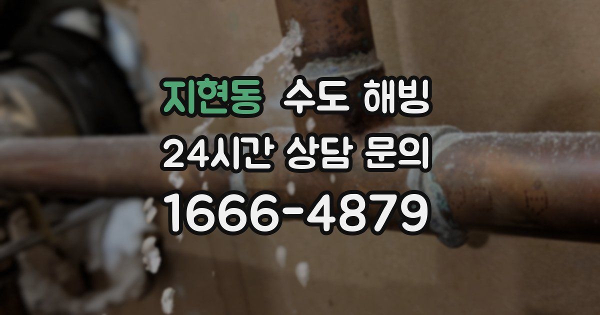 지현동 수도 해빙