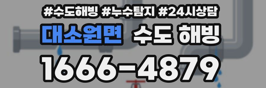 대소원면 수도 해빙