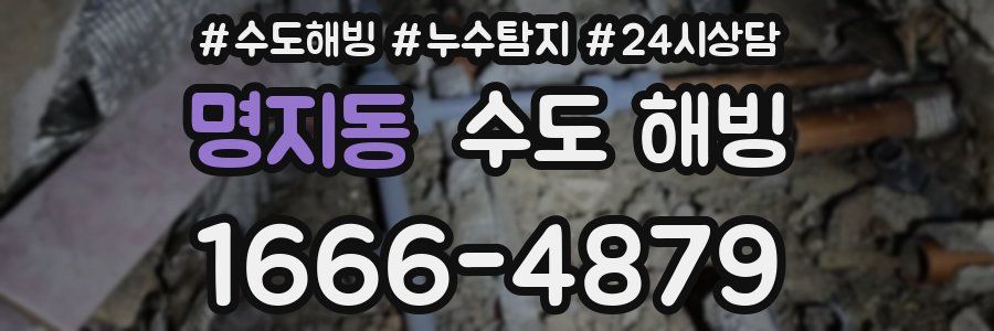 명지동 수도 해빙