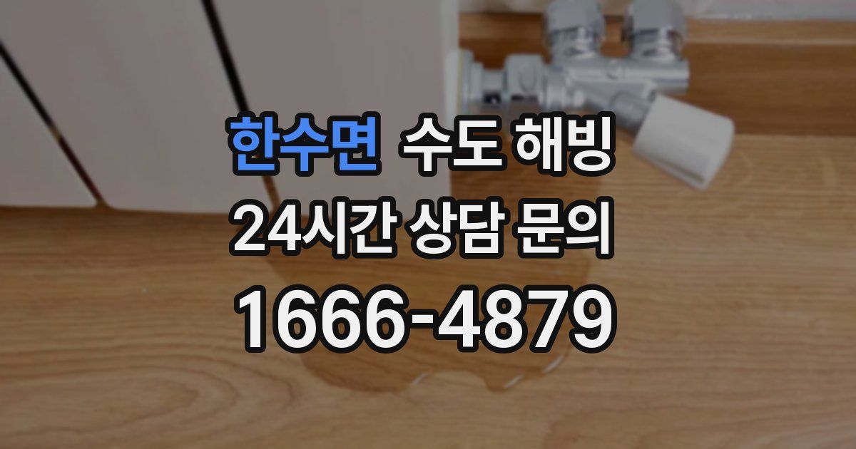 한수면 수도 해빙