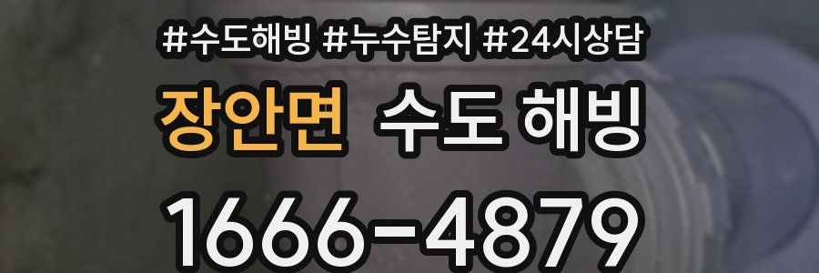 장안면 수도 해빙