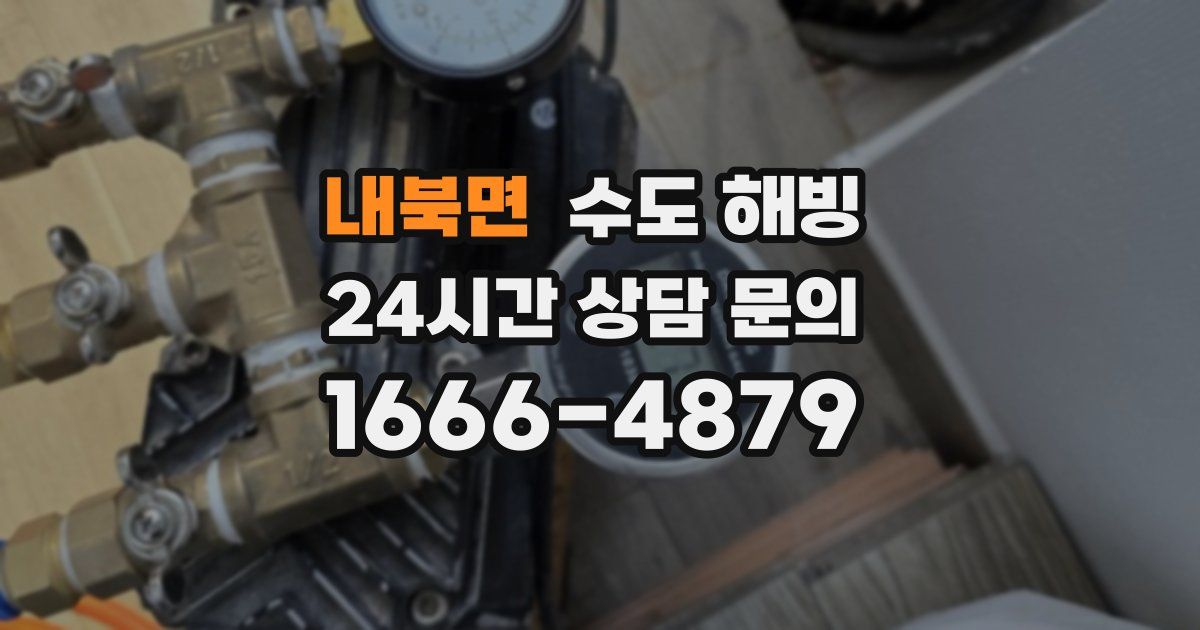 내북면 수도 해빙