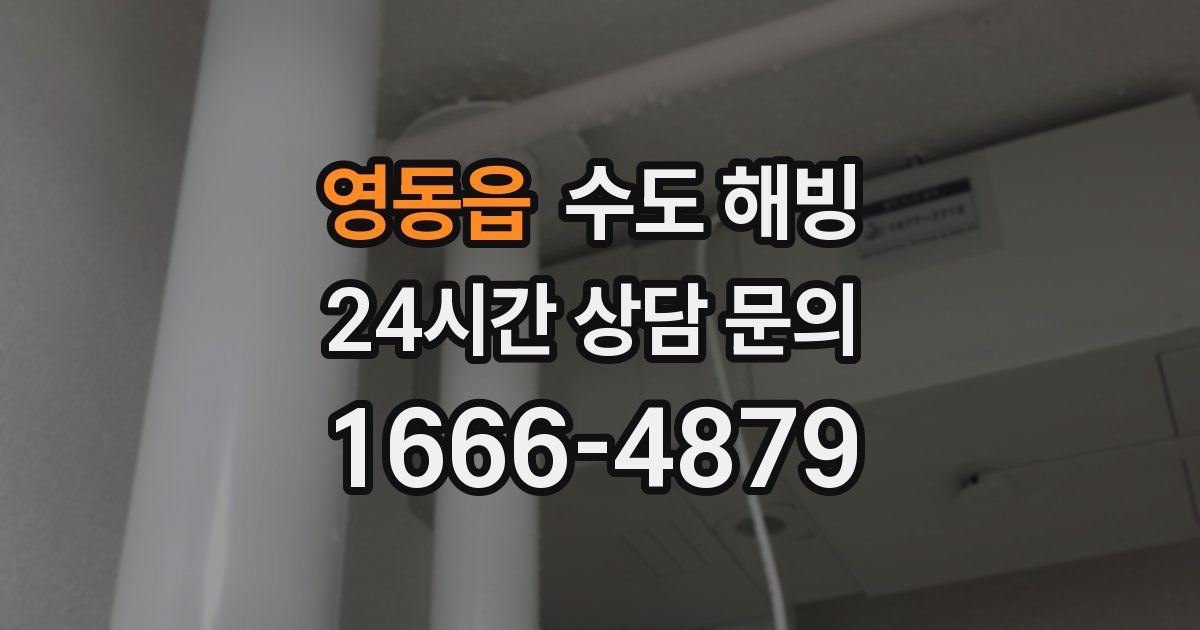 영동읍 수도 해빙