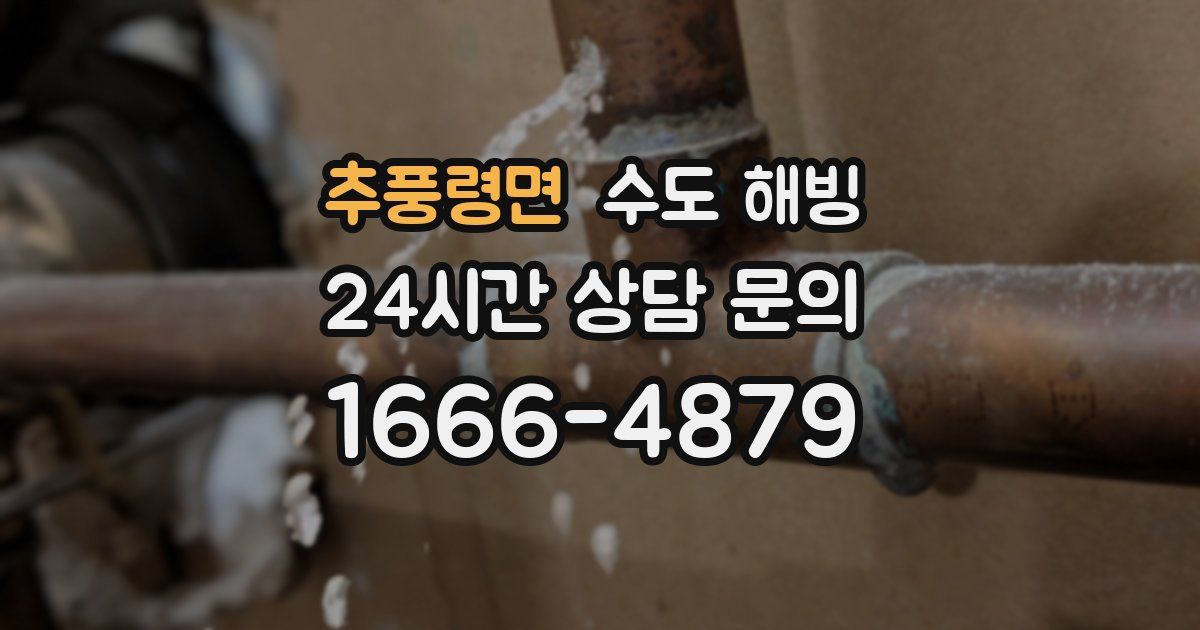 추풍령면 수도 해빙