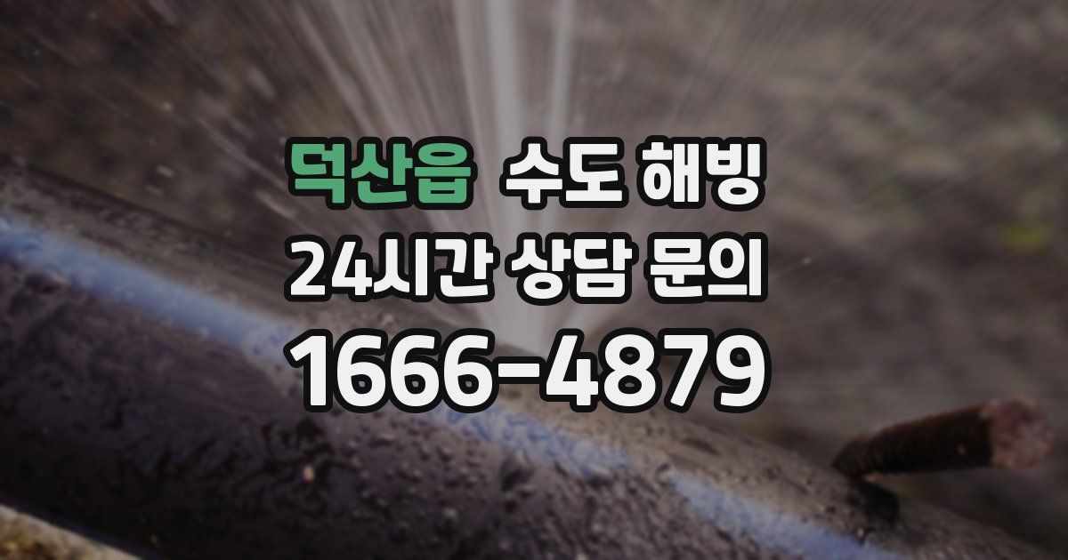 덕산읍 수도 해빙