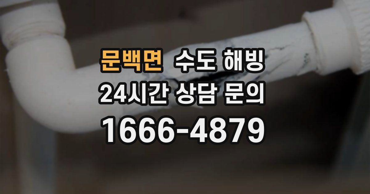 문백면 수도 해빙