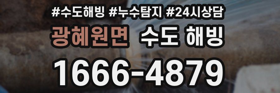 광혜원면 수도 해빙