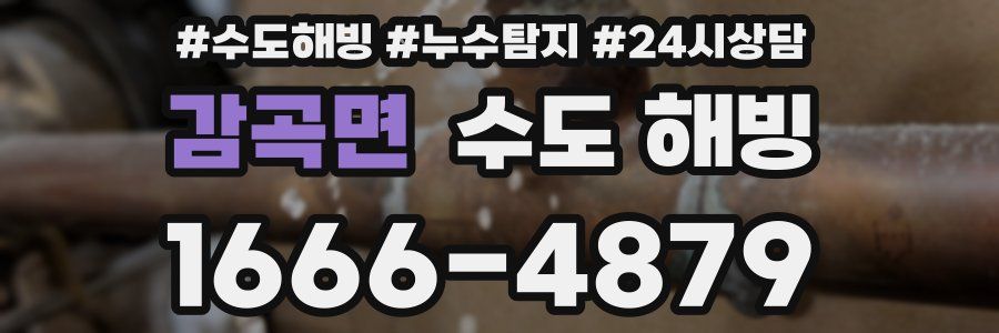 감곡면 수도 해빙