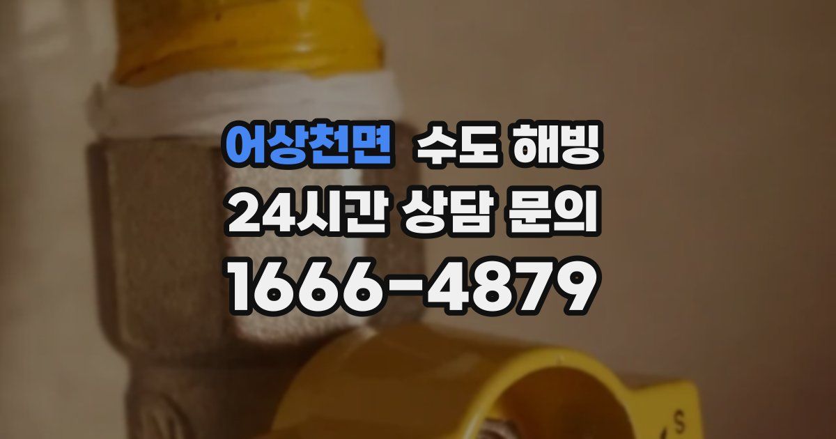 어상천면 수도 해빙