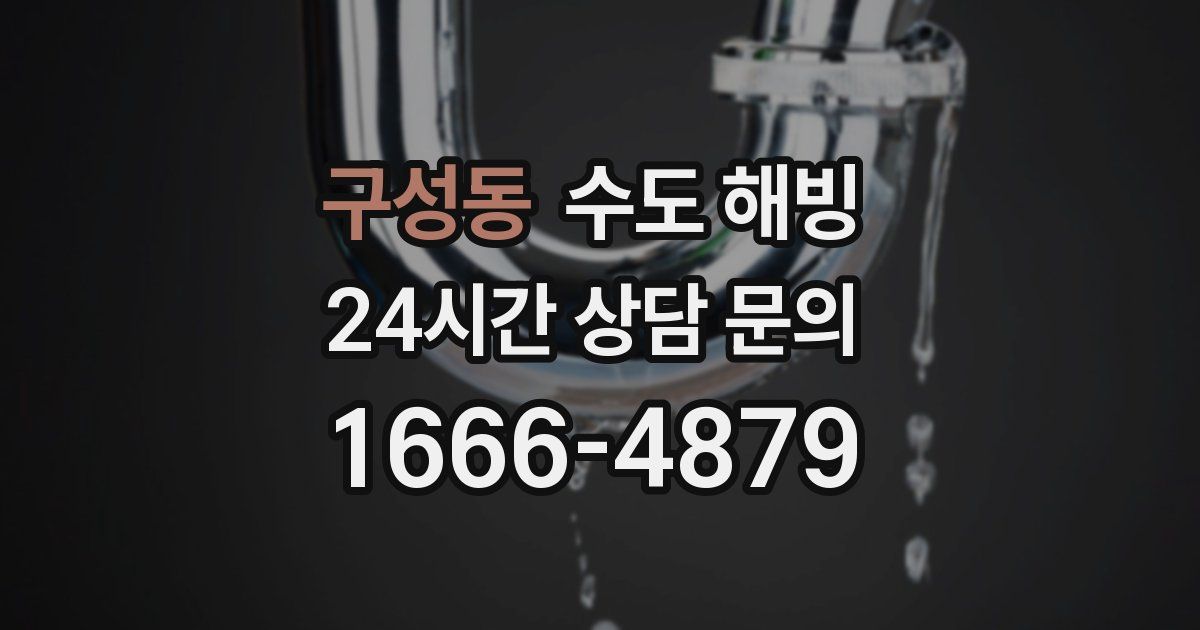 구성동 수도 해빙