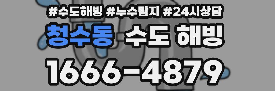 청수동 수도 해빙