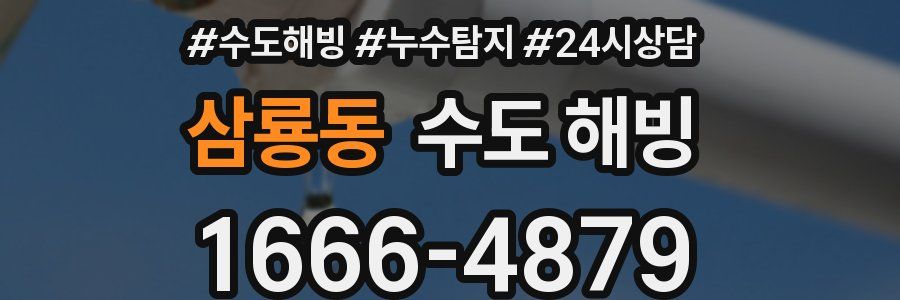 삼룡동 수도 해빙