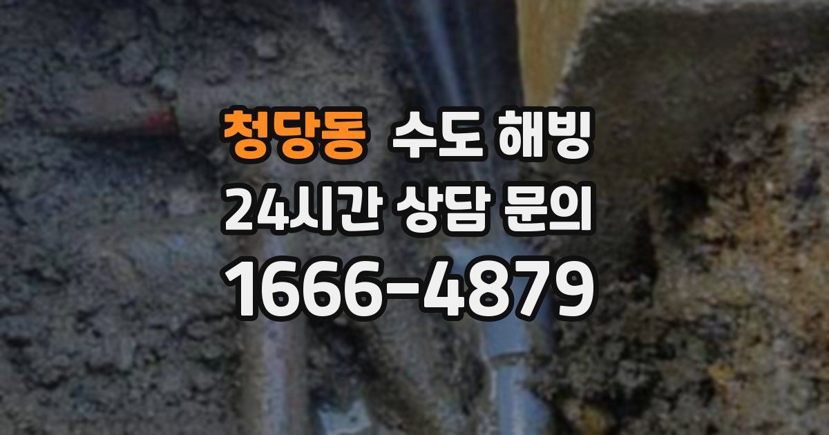 청당동 수도 해빙