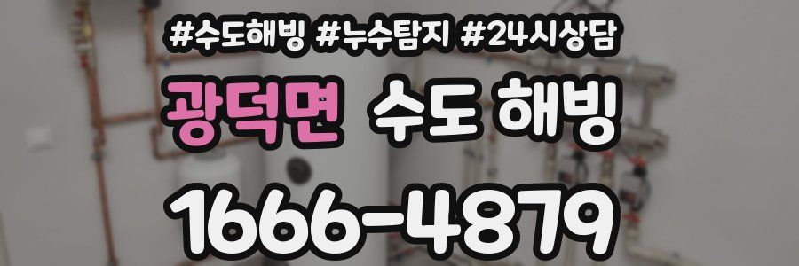 광덕면 수도 해빙