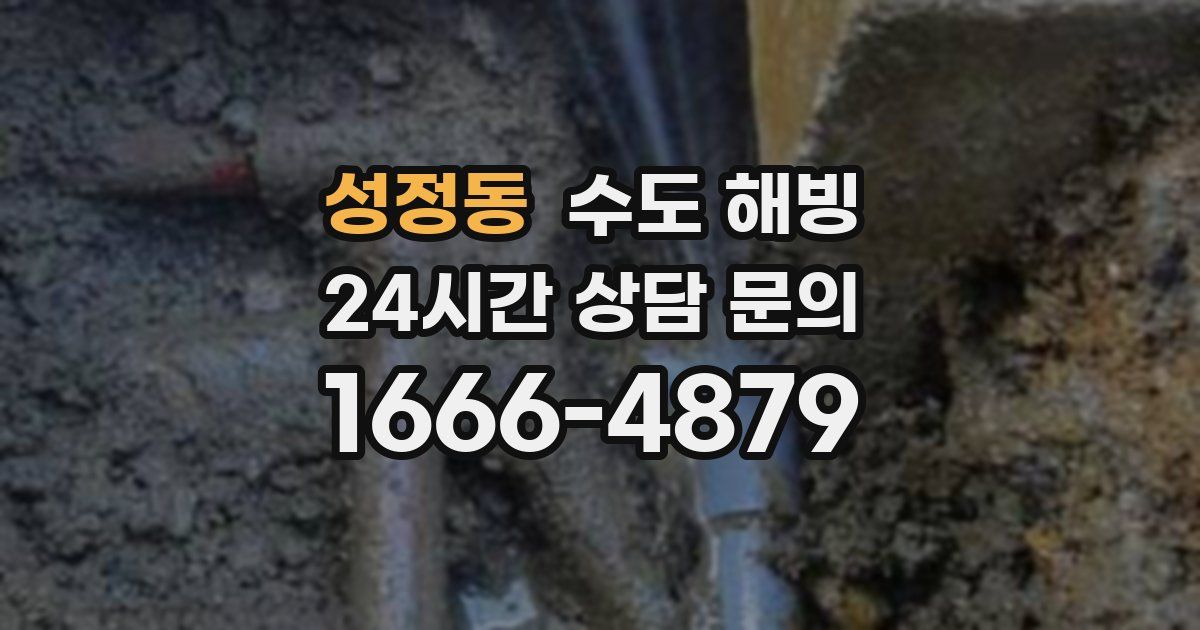 성정동 수도 해빙