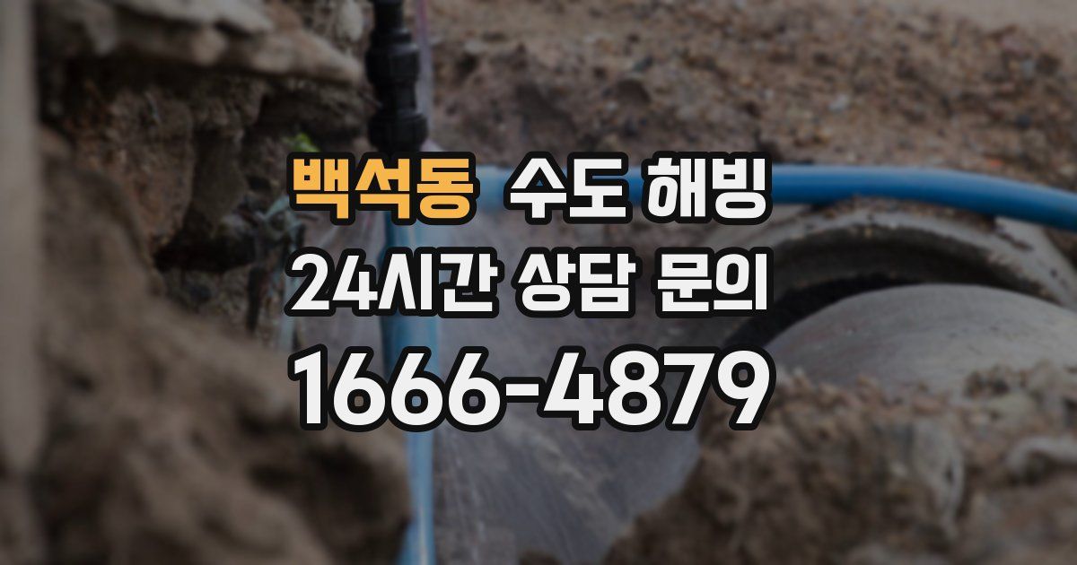 백석동 수도 해빙