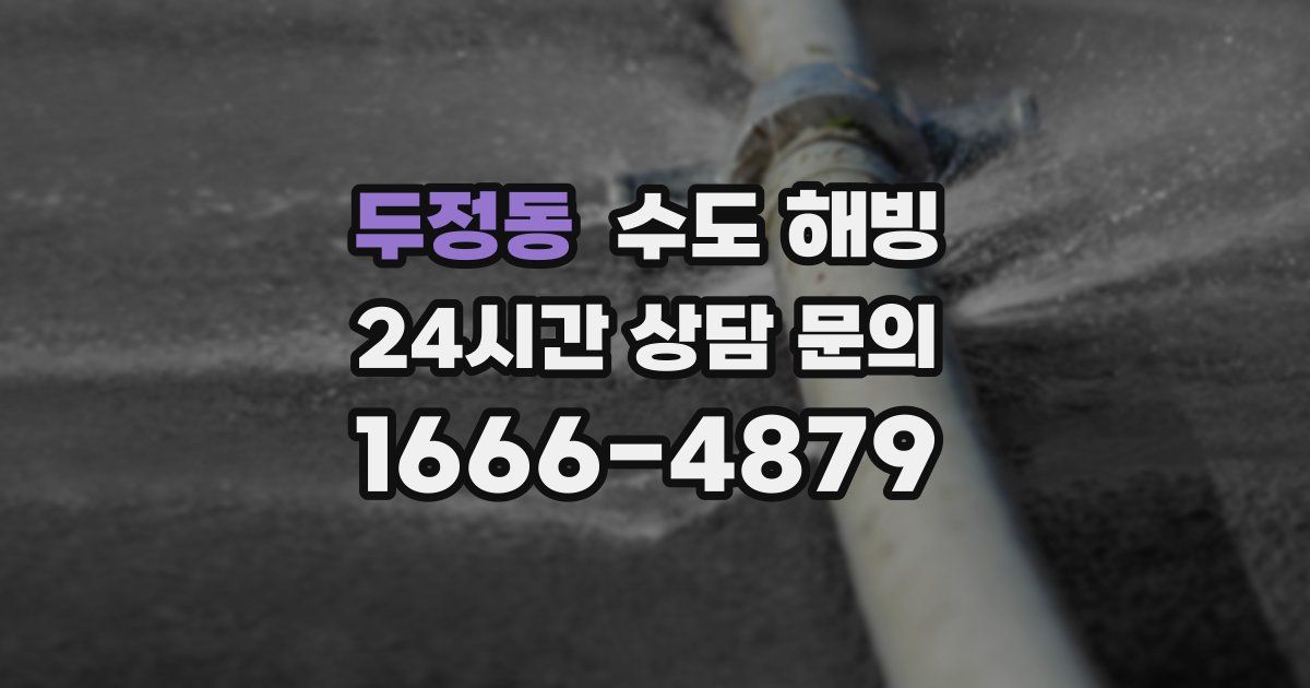 두정동 수도 해빙