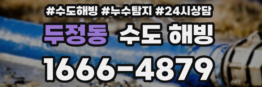 두정동 수도 해빙