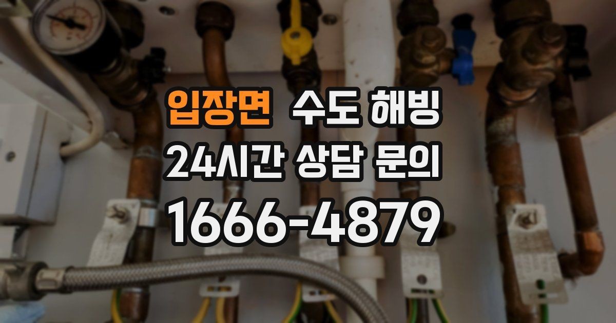 입장면 수도 해빙 외부 수도꼭지(수도전) 얼었을 때 대처