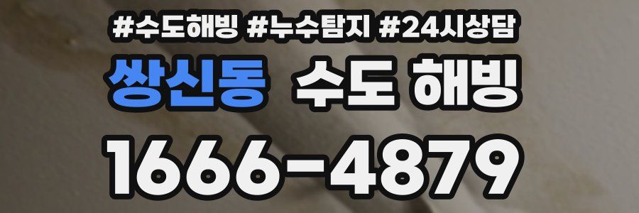 쌍신동 수도 해빙