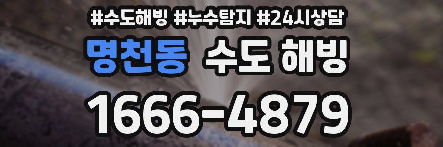 명천동 수도 해빙