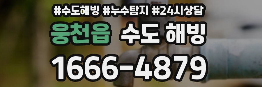 웅천읍 수도 해빙