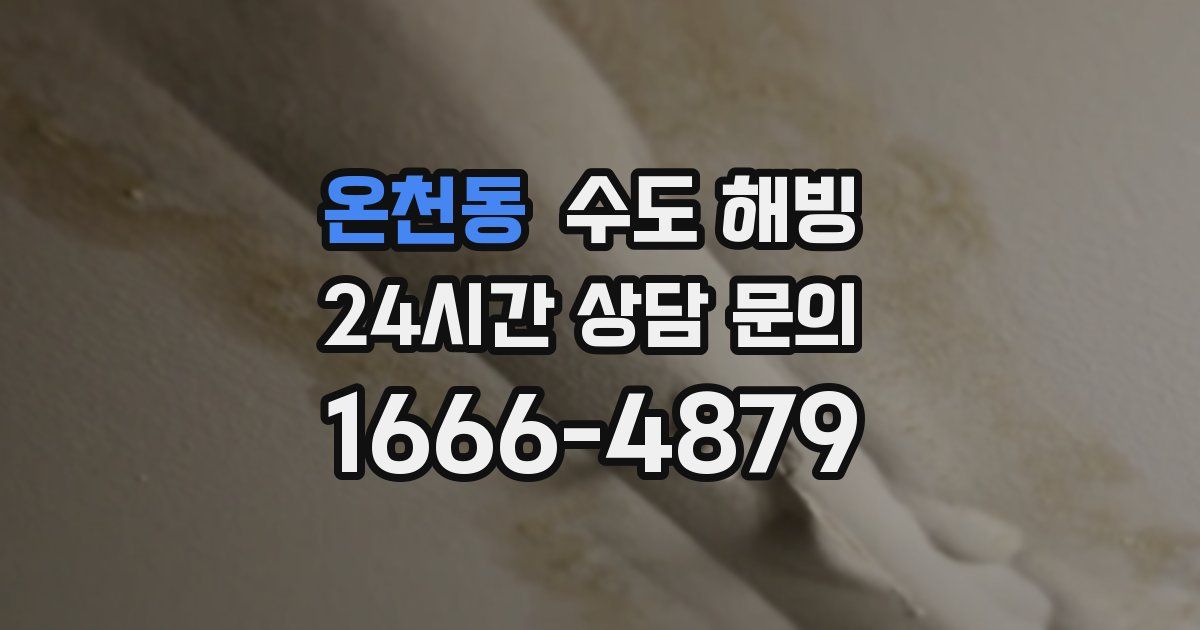 온천동 수도 해빙