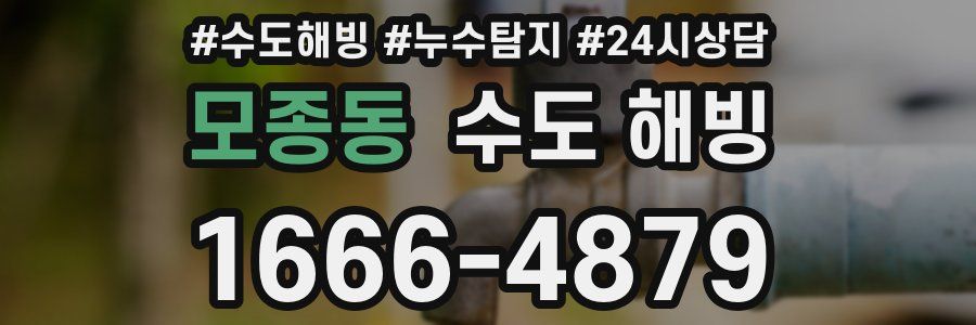 모종동 수도 해빙