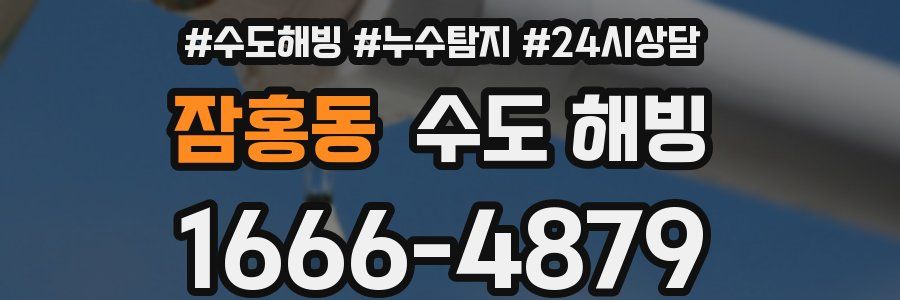 잠홍동 수도 해빙