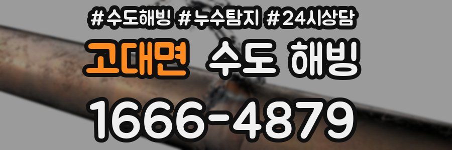 고대면 수도 해빙