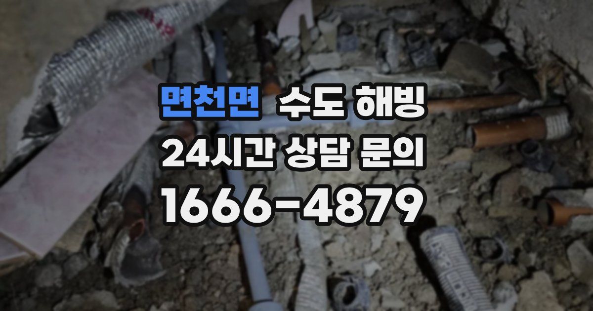 면천면 수도 해빙