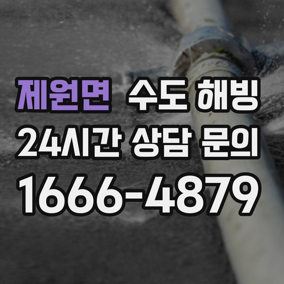 제원면 수도 해빙