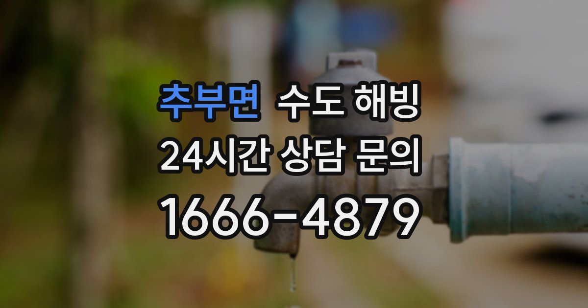 추부면 수도 해빙