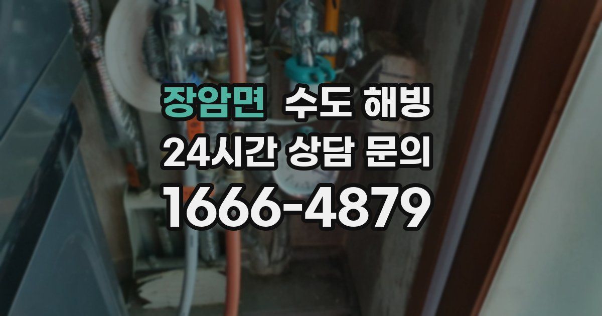 장암면 수도 해빙