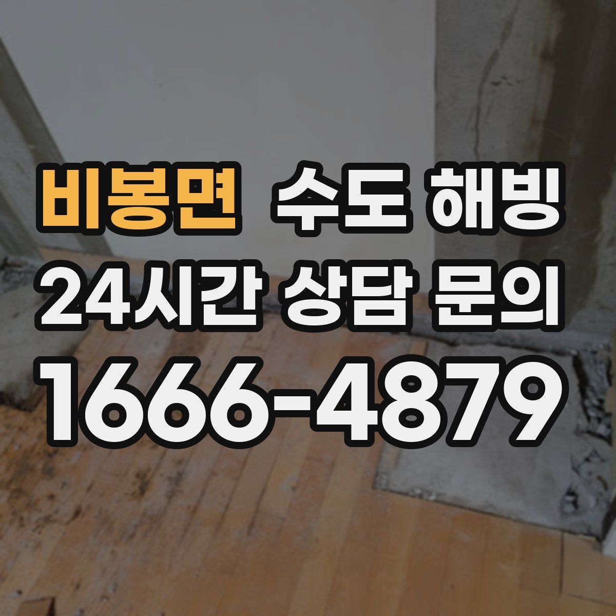 비봉면 수도 해빙