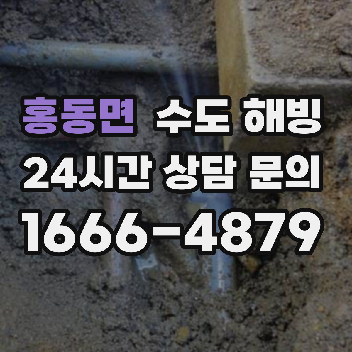 홍동면 수도 해빙